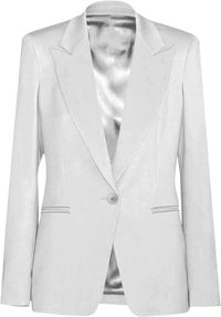 Interview Blazers for Women Dressy Casual Long Sleeve Business Outfits Notch Collar Open Front Work Office Jackets