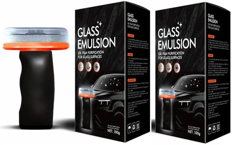 Buy one and get the second one free with 50% off Glass Treatment Oil Film Remover for Car Windshields, Hydrophobic Coating Compound, Automotive Window Cleaner, Multi-Surface Vehicle Glass Protection