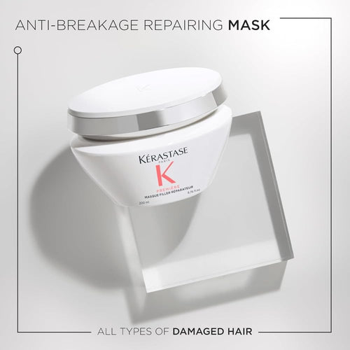 Kerastase Premiere Anti-Breakage Mask - For Breakage & Damaged Hair, Repairs Bonds & Removes Calcium Build-Up, With Glycine and Peptides, 7x Smoother Hair, 2.5 Fl Oz