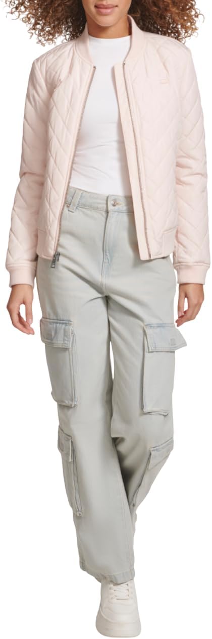 Levi's Women's Diamond Quilted Bomber Jacket With Front Pockets - Regular & Plus Sizes