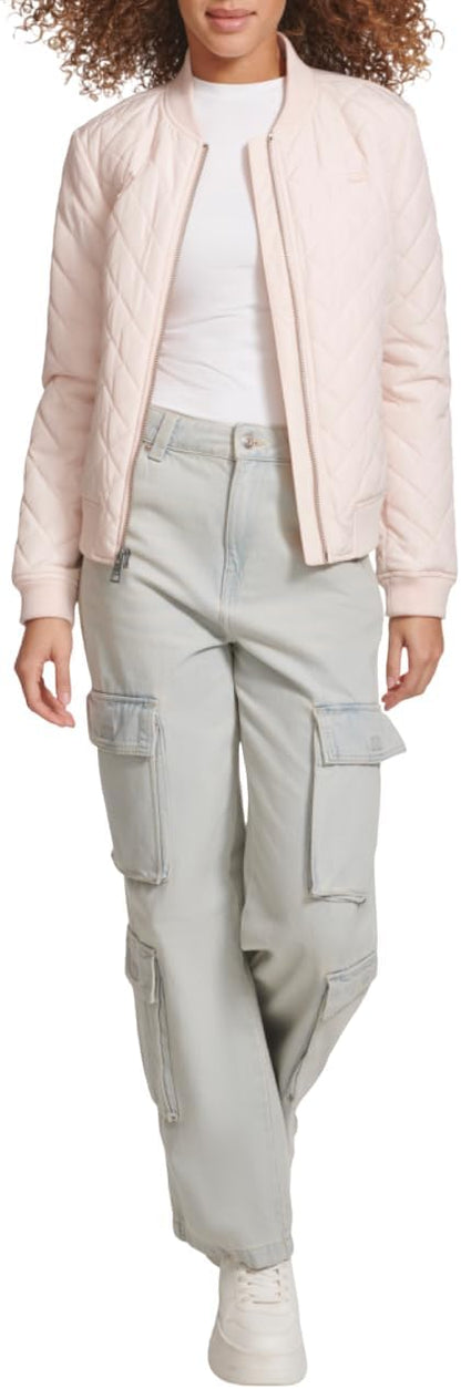 Levi's Women's Diamond Quilted Bomber Jacket With Front Pockets - Regular & Plus Sizes