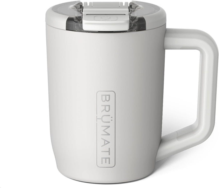 BrüMate Müv - 15oz 100% Leak Proof Insulated Coffee Mug with Handle & Lid - Stainless Steel Coffee Travel Mug - Double Walled Coffee Cup (Sage)
