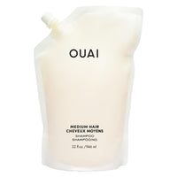 OUAI Fine Hair Shampoo - Volumizing Shampoo for Fine, Flat Strands - Made with Biotin, Keratin & Chia Seed Oil - Strengthens, Nourishes & Thickens - Color-Safe & Sulfate Free Hair Care (10 Fl oz)