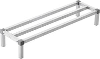 VEVOR Aluminum Dunnage Rack, 48” x 20” Commercial Food Floor Rack, 12” Off the Floor, 1000 lbs Capacity All-Welded Aluminum Storage Rack, for Storage in Restaurants, Kitchens, Garages and Vehicles