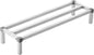 VEVOR Aluminum Dunnage Rack, 48” x 20” Commercial Food Floor Rack, 12” Off the Floor, 1000 lbs Capacity All-Welded Aluminum Storage Rack, for Storage in Restaurants, Kitchens, Garages and Vehicles