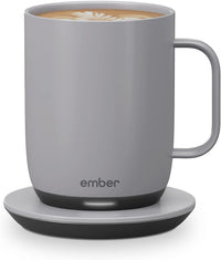 Ember Temperature Control Smart Mug 2, 14 Oz, App-Controlled Heated Coffee Mug with 80 Min Battery Life and Improved Design, White