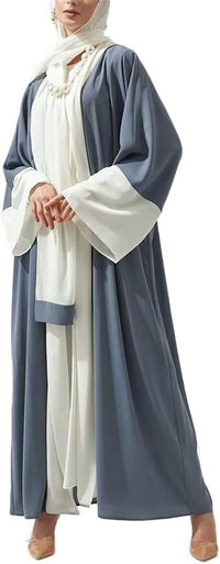 Embroidery Jalabiya Chiffon Abaya Dress for Women Dubai Sadui Muslim Eid Clothes