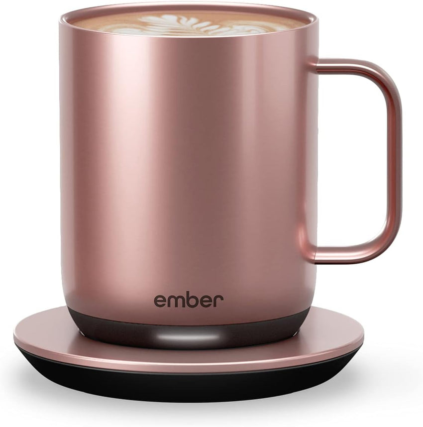 Ember Temperature Control Smart Mug 2, 14 Oz, App-Controlled Heated Coffee Mug with 80 Min Battery Life and Improved Design, White