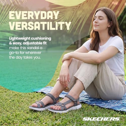 Skechers womens On-the-go 600 - Brilliancy Sport Sandal, Natural, 8 USSkechers womens On-the-go 600 - Brilliancy Sport Sandal, Natural, 8 US