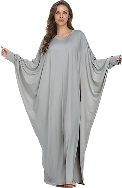 Boedaty Women Soft Muslim Prayer Dress Abaya Islamic Ramadan Full of Elasticity Garment Dubai Robe