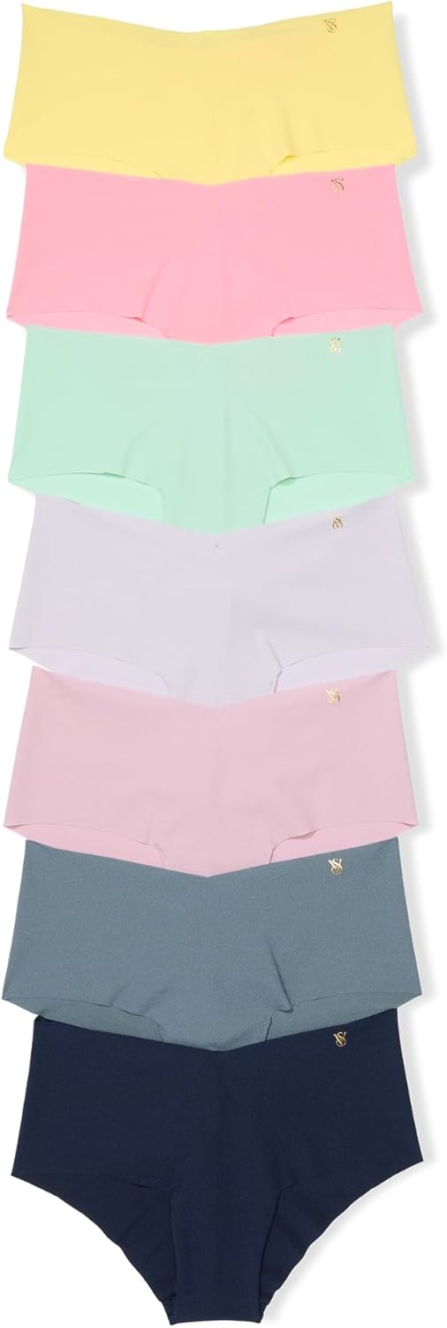 Victoria's Secret Women's No Show Cheeky Underwear, Minimal Coverage Panties for Women, Multi Pack (XS-XXL)