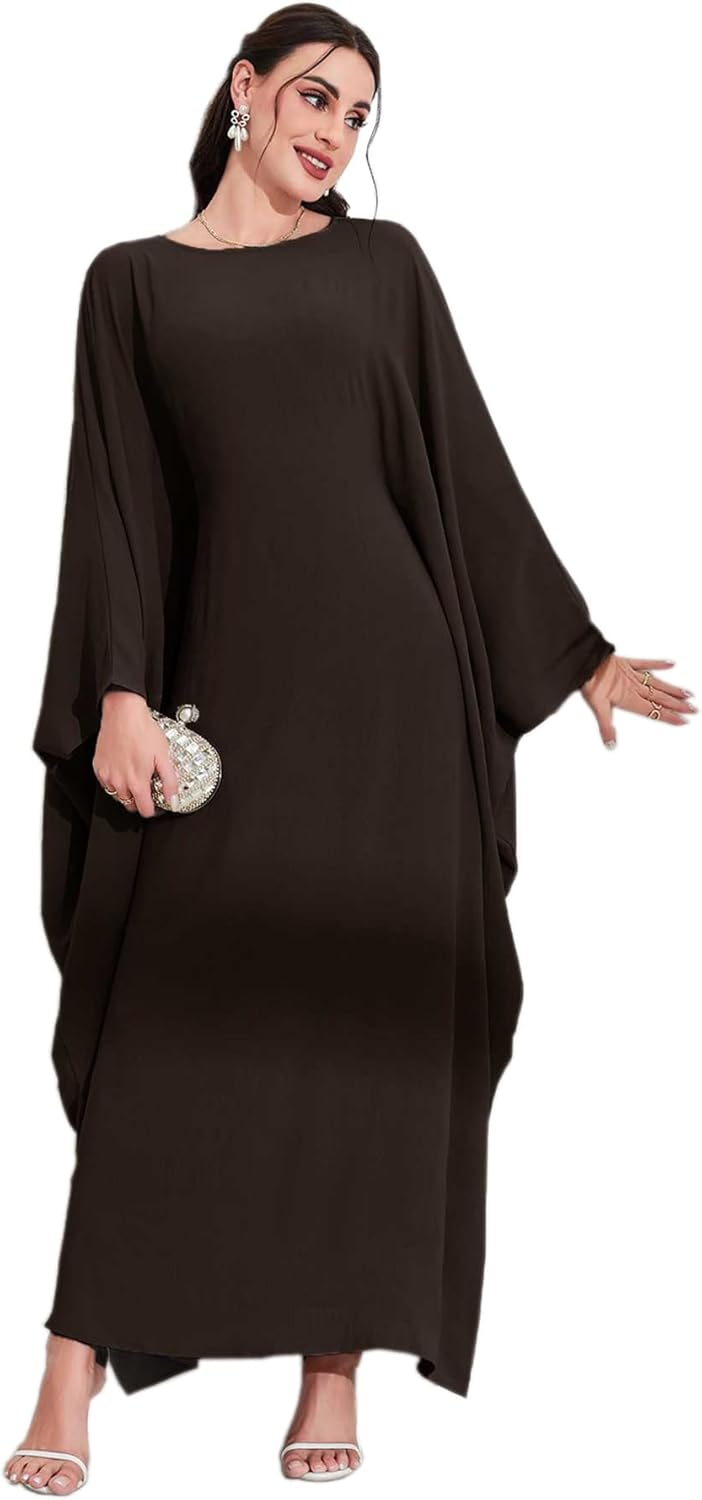 MedeShe Women's Modest Hidden Adjustable Belt Oversized Abaya Muslim Dress Prayer Robes Kaftans