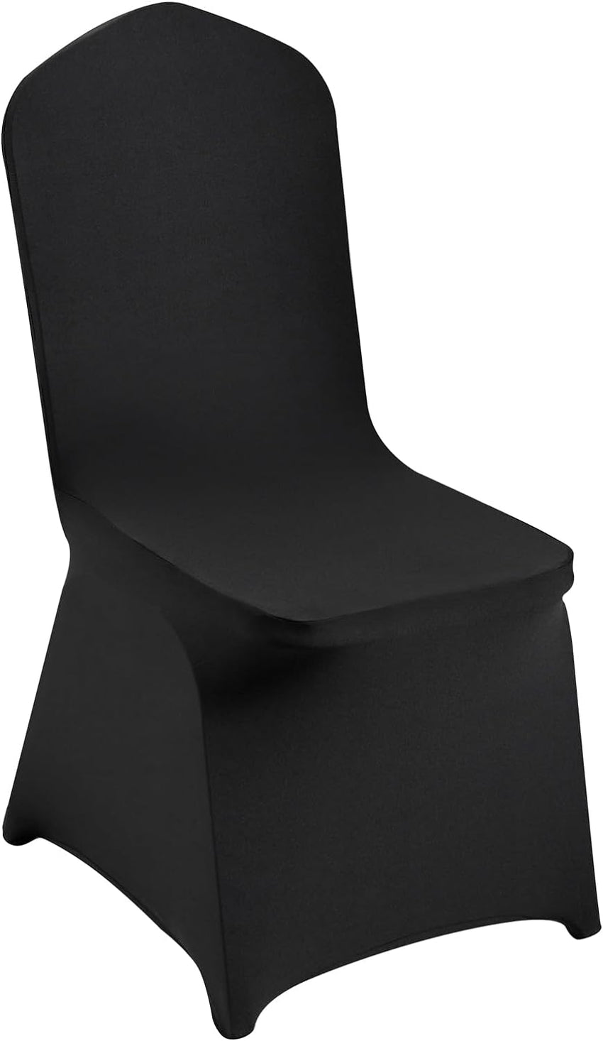 VEVOR 100 Pcs White Chair Covers Polyester Spandex Chair Cover Stretch Slipcovers for Wedding Party Dining Banquet Flat-Front Chair Covers