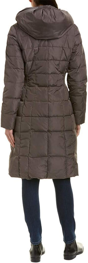 Cole Haan womens Long Quilted Puffer Coat Down Jacket