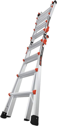 Little Giant Multi-Position Ladder, Velocity, M17, 9-15 Foot, Aluminum, Type 1A, 300 lbs Weight Rating & Work Platform, Aluminum, 375 lbs Weight Rating