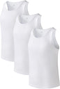 DAVID ARCHY Men's Tank Top Bamboo Rayon Undershirts Tank Shirt Moisture-Wicking A-Shirt for Men, 3 or 5 Pack