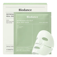 BIODANCE Bio-Collagen Real Deep Mask, Hydrating Overnight Hydrogel Mask, Pore Minimizing, Plumping, Elasticity Improvement, Korean Skin Care, Valentines Day Gifts for Her | 1.19oz(34g) x 16ea
