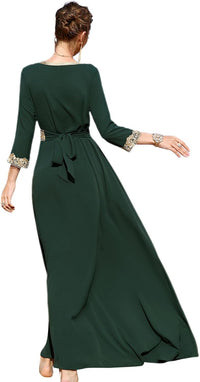 Abaya for Women Floral Lace Ethnic Moroccan Dress Muslim Dubai Attire Islamic Clothes Wedding Eid Ramadan Jalabiya