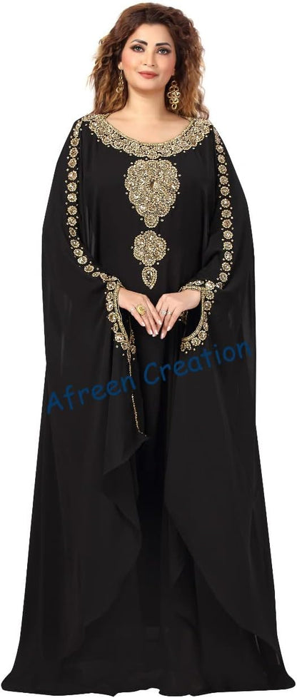 ADIBA CREATION Sale New Moroccan Dubai Kaftans Farasha Abaya Caftan Long Gown Eid Ramada Dress