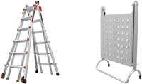 Little Giant Multi-Position Ladder, Velocity, M17, 9-15 Foot, Aluminum, Type 1A, 300 lbs Weight Rating & Work Platform, Aluminum, 375 lbs Weight Rating