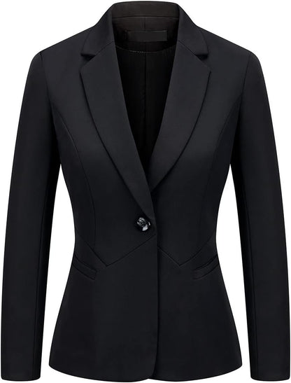 MODFUL Women's 2 Piece Business Suit Pant Set Slim Fit One Button Blazer Jacket Lady Work Suit for Office