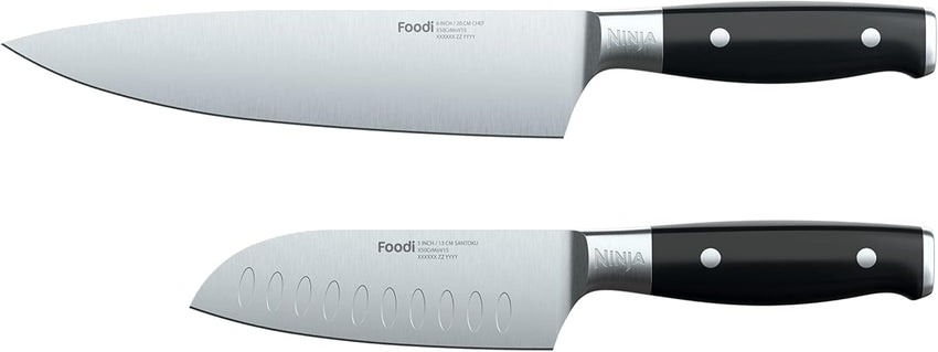 Ninja K32004 Foodi NeverDull System 4-Piece Steak Knife Set, Premium, German Stainless Steel, Black