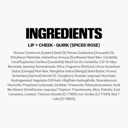 Milk Makeup Lip + Cheek Stick – Multi-Use Cream Blush + Lip Color with Mango Butter, Avocado Oil + Apricot Oil – Hydrating, Buildable, Long-Lasting, Vegan Formula – Smirk, 0.21 oz