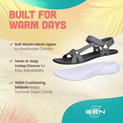 Skechers womens On-the-go 600 - Brilliancy Sport Sandal, Natural, 8 USSkechers womens On-the-go 600 - Brilliancy Sport Sandal, Natural, 8 US