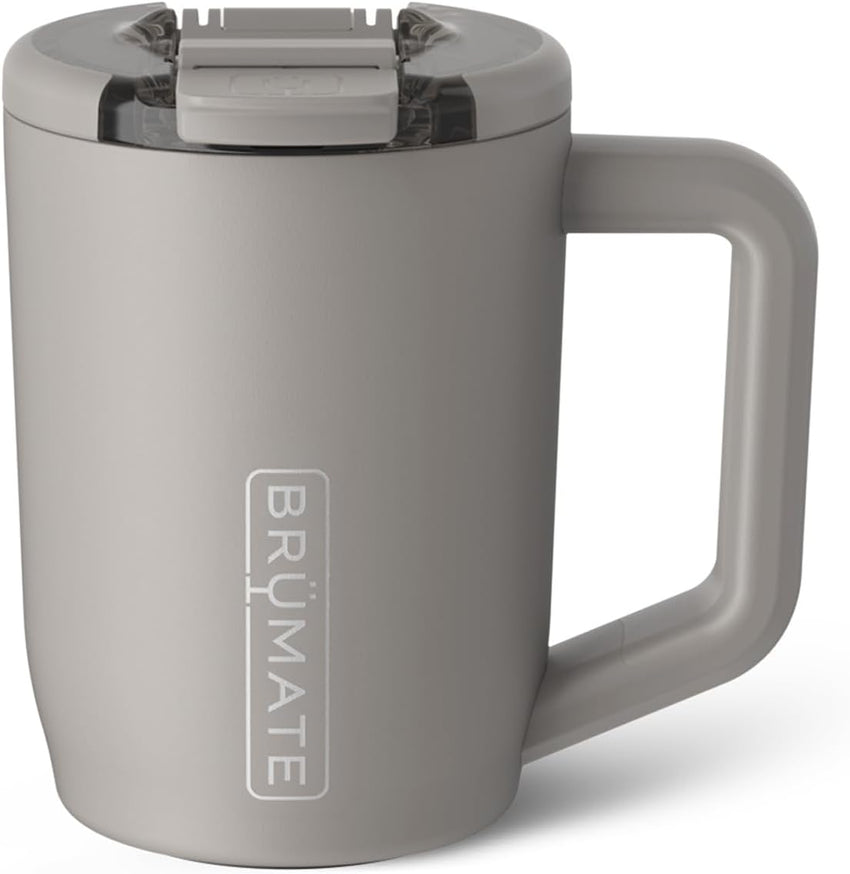 BrüMate Müv - 15oz 100% Leak Proof Insulated Coffee Mug with Handle & Lid - Stainless Steel Coffee Travel Mug - Double Walled Coffee Cup (Sage)