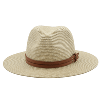 54 - 58 - 60CM Womens Summer Panama Hats Wide Brim Straw Sun Hat Beach Hat For Men Fashion UPF UV Protection Fedoras Cap For Travel - 7DAY'S