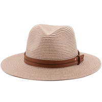 54 - 58 - 60CM Womens Summer Panama Hats Wide Brim Straw Sun Hat Beach Hat For Men Fashion UPF UV Protection Fedoras Cap For Travel - 7DAY'S