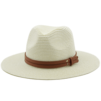 54 - 58 - 60CM Womens Summer Panama Hats Wide Brim Straw Sun Hat Beach Hat For Men Fashion UPF UV Protection Fedoras Cap For Travel - 7DAY'S