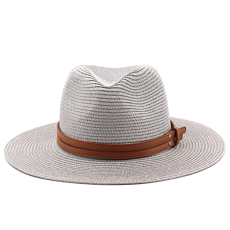 54 - 58 - 60CM Womens Summer Panama Hats Wide Brim Straw Sun Hat Beach Hat For Men Fashion UPF UV Protection Fedoras Cap For Travel - 7DAY'S