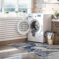 5x7 Area Rugs for Living Room, Modern Abstract Rug for Bedroom, Contemporary Machine Washable Rug, Large Stain Resistant Carpet for Dining Room Playroom Home Office, Pet & Kids Friendly - 7DAY'S