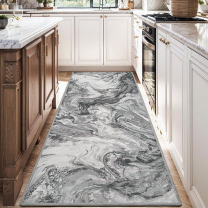5x7 Area Rugs for Living Room, Modern Abstract Rug for Bedroom, Contemporary Machine Washable Rug, Large Stain Resistant Carpet for Dining Room Playroom Home Office, Pet & Kids Friendly - 7DAY'S