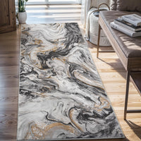 5x7 Area Rugs for Living Room, Modern Abstract Rug for Bedroom, Contemporary Machine Washable Rug, Large Stain Resistant Carpet for Dining Room Playroom Home Office, Pet & Kids Friendly - 7DAY'S