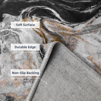 5x7 Area Rugs for Living Room, Modern Abstract Rug for Bedroom, Contemporary Machine Washable Rug, Large Stain Resistant Carpet for Dining Room Playroom Home Office, Pet & Kids Friendly - 7DAY'S