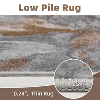 5x7 Area Rugs for Living Room, Modern Abstract Rug for Bedroom, Contemporary Machine Washable Rug, Large Stain Resistant Carpet for Dining Room Playroom Home Office, Pet & Kids Friendly - 7DAY'S