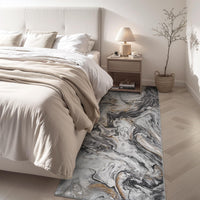 5x7 Area Rugs for Living Room, Modern Abstract Rug for Bedroom, Contemporary Machine Washable Rug, Large Stain Resistant Carpet for Dining Room Playroom Home Office, Pet & Kids Friendly - 7DAY'S