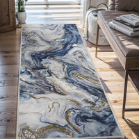 5x7 Area Rugs for Living Room, Modern Abstract Rug for Bedroom, Contemporary Machine Washable Rug, Large Stain Resistant Carpet for Dining Room Playroom Home Office, Pet & Kids Friendly - 7DAY'S