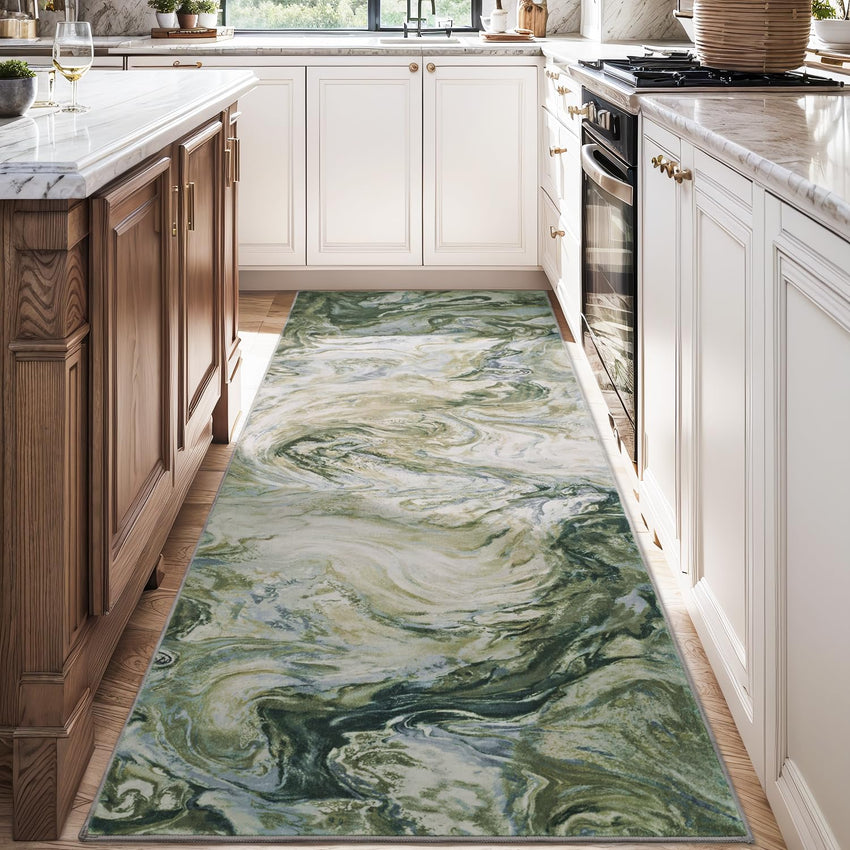 5x7 Area Rugs for Living Room, Modern Abstract Rug for Bedroom, Contemporary Machine Washable Rug, Large Stain Resistant Carpet for Dining Room Playroom Home Office, Pet & Kids Friendly - 7DAY'S