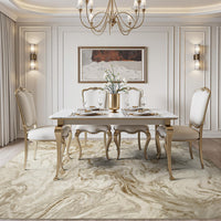 5x7 Area Rugs for Living Room, Modern Abstract Rug for Bedroom, Contemporary Machine Washable Rug, Large Stain Resistant Carpet for Dining Room Playroom Home Office, Pet & Kids Friendly - 7DAY'S