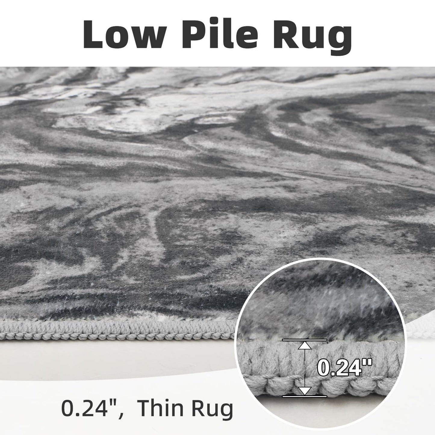 5x7 Area Rugs for Living Room, Modern Abstract Rug for Bedroom, Contemporary Machine Washable Rug, Large Stain Resistant Carpet for Dining Room Playroom Home Office, Pet & Kids Friendly - 7DAY'S