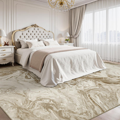 5x7 Area Rugs for Living Room, Modern Abstract Rug for Bedroom, Contemporary Machine Washable Rug, Large Stain Resistant Carpet for Dining Room Playroom Home Office, Pet & Kids Friendly - 7DAY'S