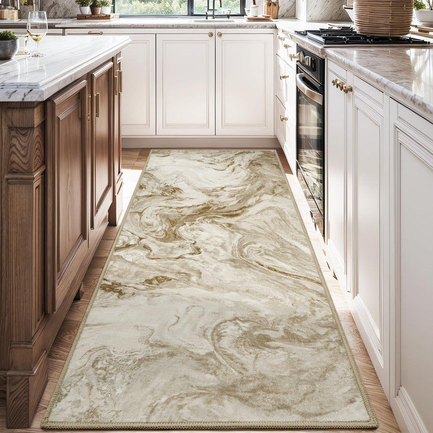 5x7 Area Rugs for Living Room, Modern Abstract Rug for Bedroom, Contemporary Machine Washable Rug, Large Stain Resistant Carpet for Dining Room Playroom Home Office, Pet & Kids Friendly - 7DAY'S