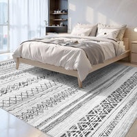 5x7 Area Rugs for Living Room Non Slip Soft Washable Rug Distressed Modern Moroccan Boho Rug Neutral Indoor Carpet Large Area Rugs for Bedroom Dining Room Office Playroom, Brown - 7DAY'S