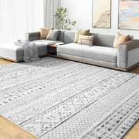 5x7 Area Rugs - Soft, Washable Neutral Boho Carpet for Living, Bedroom, Dining & Play Rooms - Indoor Brown - 7DAY'S