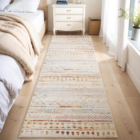 5x7 Area Rugs - Soft, Washable Neutral Boho Carpet for Living, Bedroom, Dining & Play Rooms - Indoor Brown - 7DAY'S