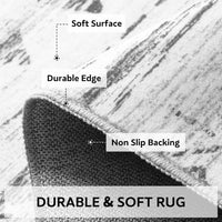 5x7 Area Rugs - Soft, Washable Neutral Boho Carpet for Living, Bedroom, Dining & Play Rooms - Indoor Brown - 7DAY'S