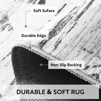 5x7 Area Rugs - Soft, Washable Neutral Boho Carpet for Living, Bedroom, Dining & Play Rooms - Indoor Brown - 7DAY'S